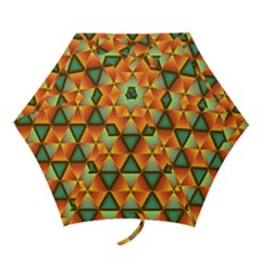 Background Triangle Abstract Golden Mini Folding Umbrellas