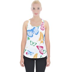 Butterfly Rainbow Piece Up Tank Top by Alisyart