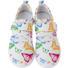 Butterfly Rainbow Men s Velcro Strap Shoes