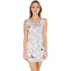 Butterfly Flower Bodycon Dress