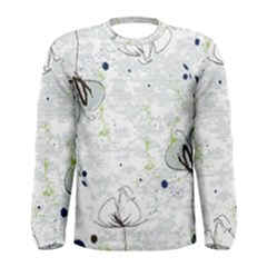 Butterfly Flower Men s Long Sleeve Tee