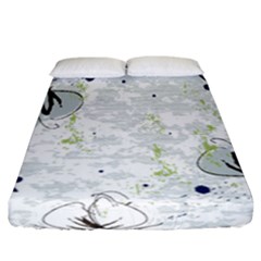 Butterfly Flower Fitted Sheet (california King Size)