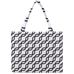 Diagonal Stripe Pattern Mini Tote Bag by Alisyart