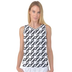 Diagonal Stripe Pattern Women s Basketball Tank Top