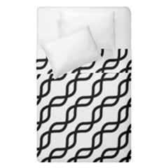 Diagonal Stripe Pattern Duvet Cover Double Side (single Size) by Alisyart