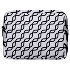 Diagonal Stripe Pattern Make Up Pouch (large)