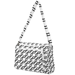 Diagonal Stripe Pattern Front Pocket Crossbody Bag by Alisyart