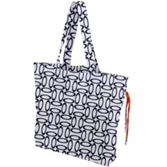 Ellipse Pattern Ellipse Dot Pattern Drawstring Tote Bag by Alisyart