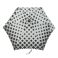 Concentric Halftone Wallpaper Mini Folding Umbrellas by Alisyart