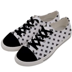 Concentric Halftone Wallpaper Men s Low Top Canvas Sneakers by Alisyart
