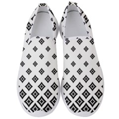 Concentric Halftone Wallpaper Men s Slip On Sneakers by Alisyart