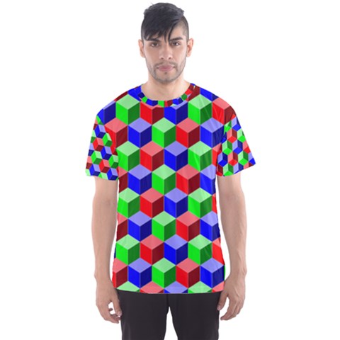 Colorful Prismatic Rainbow Men s Sports Mesh Tee by Alisyart