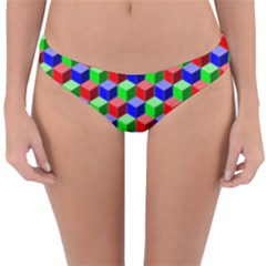 Colorful Prismatic Rainbow Reversible Hipster Bikini Bottoms by Alisyart