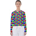 Colorful Prismatic Rainbow Women s Slouchy Sweat View1