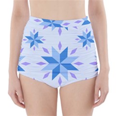 Dutch Star Snowflake Holland High-waisted Bikini Bottoms by Alisyart