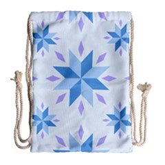 Dutch Star Snowflake Holland Drawstring Bag (large)