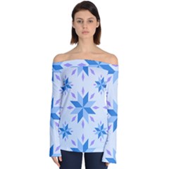 Dutch Star Snowflake Holland Off Shoulder Long Sleeve Top by Alisyart