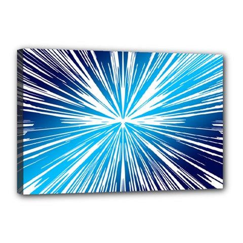 Color Blue Background Structure Canvas 18  X 12  (stretched) by Alisyart