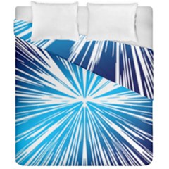 Color Blue Background Structure Duvet Cover Double Side (california King Size)