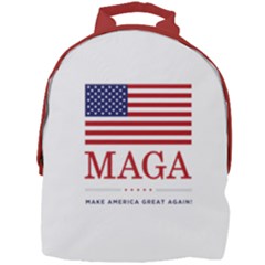 Maga Make America Great Again With Usa Flag Mini Full Print Backpack by snek