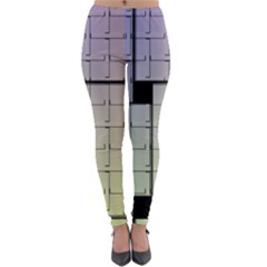 Construction Rectangle Steel Metal Lightweight Velour Leggings by Pakrebo