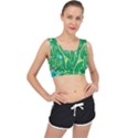 Golf Course Par Golf Course Green V-Back Sports Bra View1