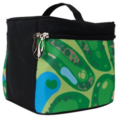 Golf Course Par Golf Course Green Make Up Travel Bag (big) by Pakrebo