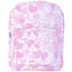 Valentine Background Hearts Bokeh Full Print Backpack by Pakrebo