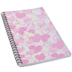 Valentine Background Hearts Bokeh 5 5  X 8 5  Notebook by Pakrebo