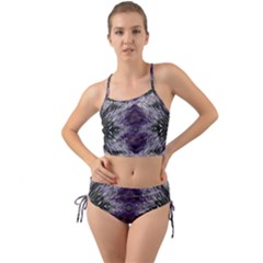 Pattern Abstract Horizontal Mini Tank Bikini Set by Pakrebo