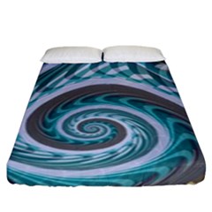 Spiral Fractal Swirl Whirlpool Fitted Sheet (king Size) by Pakrebo