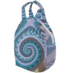 Spiral Fractal Swirl Whirlpool Travel Backpacks by Pakrebo