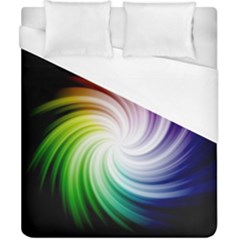 Rainbow Swirl Twirl Duvet Cover (california King Size)