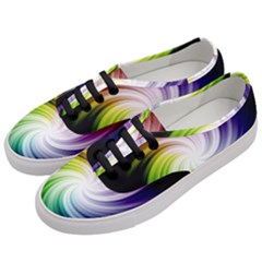 Rainbow Swirl Twirl Women s Classic Low Top Sneakers by Pakrebo