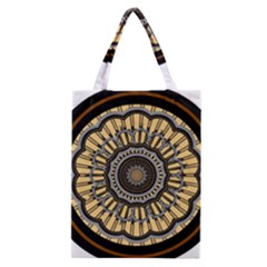 Mandala Pattern Round Ethnic Classic Tote Bag by Pakrebo