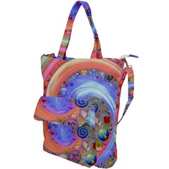 Swirl Vortex Emoji Cyclone Motion Shoulder Tote Bag by Pakrebo