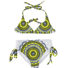 Mandala Pattern Round Ethnic Kids  Classic Bikini Set