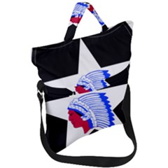 United States Army 2nd Infantry Division Shoulder Sleeve Insignia Fold Over Handle Tote Bag by abbeyz71