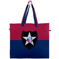 Flag Of United States Army 2nd Infantry Division Canvas Travel Bag by abbeyz71