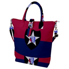 Flag Of United States Army 2nd Infantry Division Buckle Top Tote Bag by abbeyz71