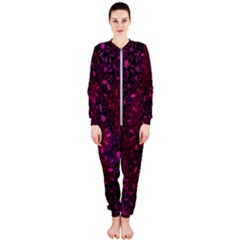 Retro Flower Pattern Design Batik Onepiece Jumpsuit (ladies) 