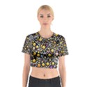 Mental Emojis Emoticons Icons Cotton Crop Top View1