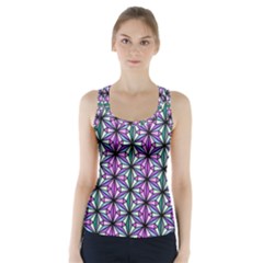 Geometric Patterns Triangle Racer Back Sports Top