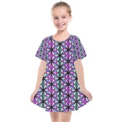 Geometric Patterns Triangle Kids  Smock Dress