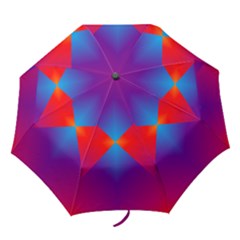 Geometric Blue Violet Red Gradient Folding Umbrellas