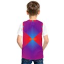 Geometric Blue Violet Red Gradient Kids  SportsWear View2