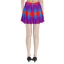 Geometric Blue Violet Red Gradient Pleated Mini Skirt View2