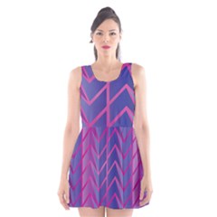 Geometric Background Abstract Scoop Neck Skater Dress