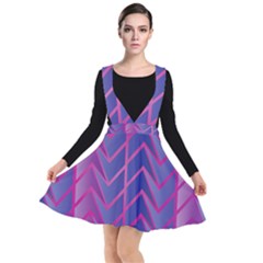 Geometric Background Abstract Plunge Pinafore Dress by Alisyart