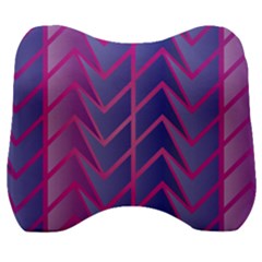 Geometric Background Abstract Velour Head Support Cushion